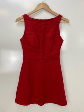Reformation Red Sleeveless Mini Dress